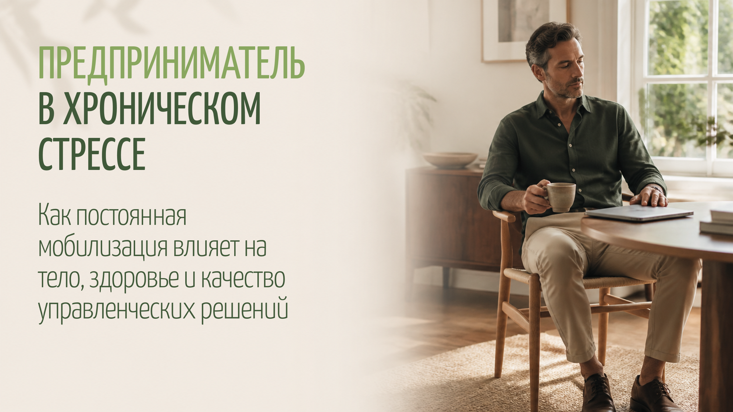 Предприниматель в хроническом стрессе: цена решения