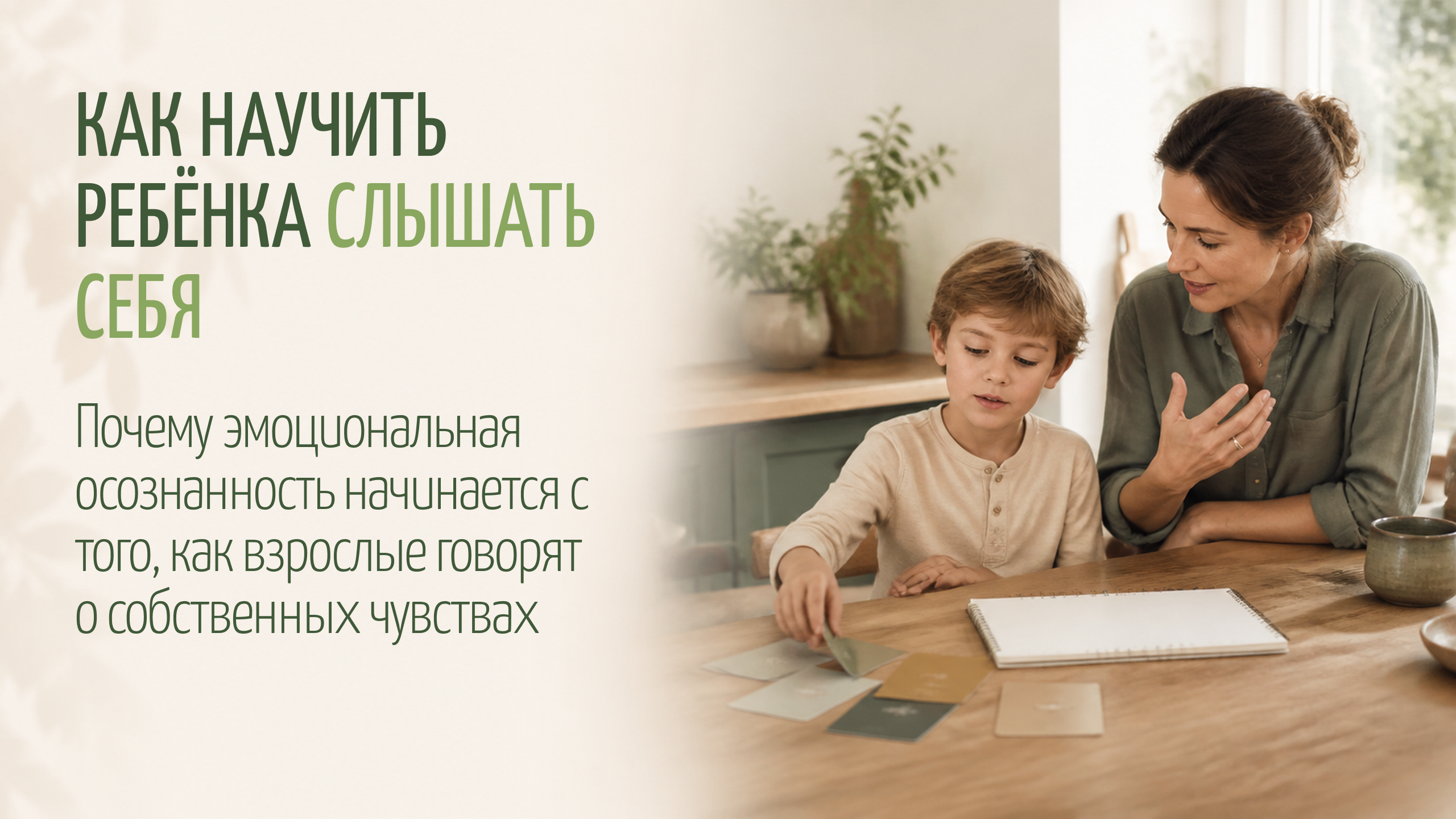 Как научить ребёнка слышать себя