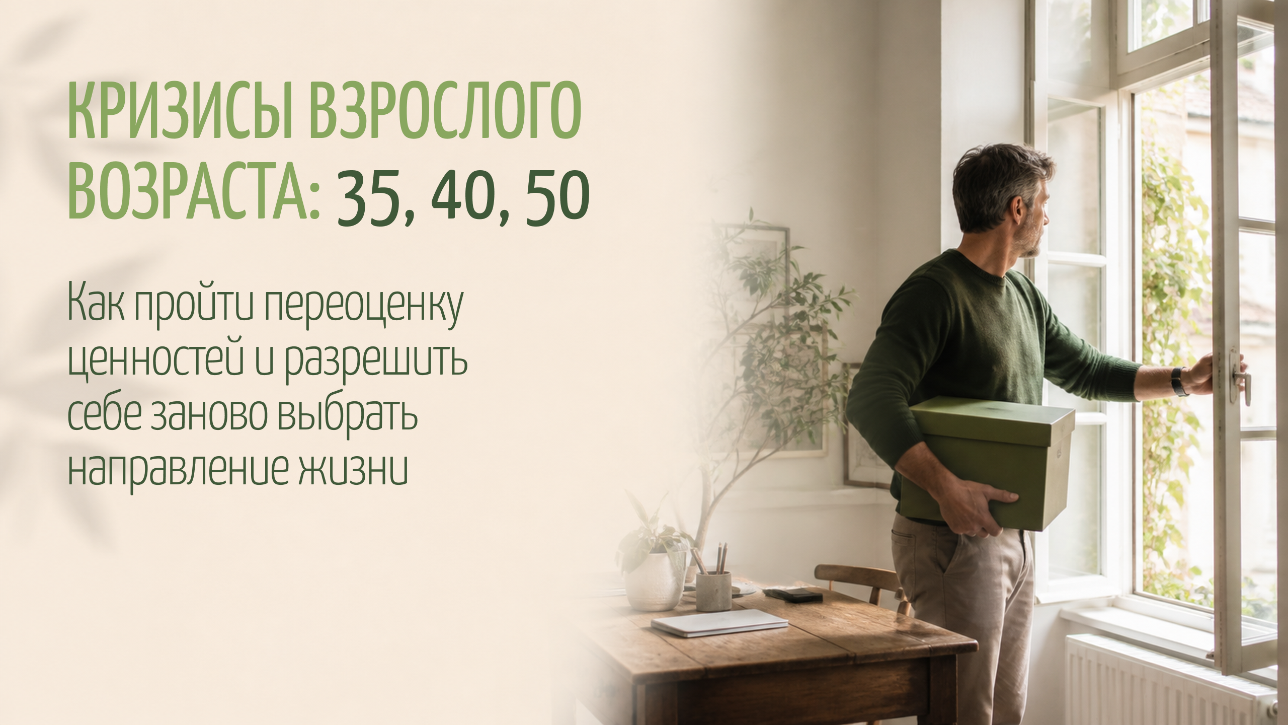 Кризисы взрослого возраста: 35, 40, 50 — и что с ними делать